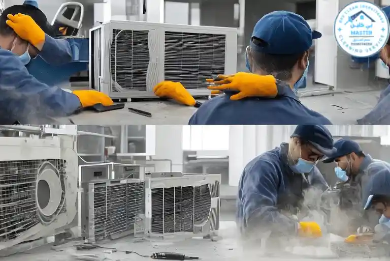 تنظيف مكيفات مركزية مع الفك والتركيب بالرياض