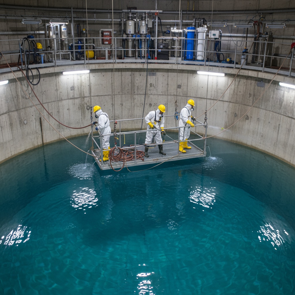 عزل الخزان الارضي لضمان مياه نقية وحماية دائمة مع بي كلين ماستر