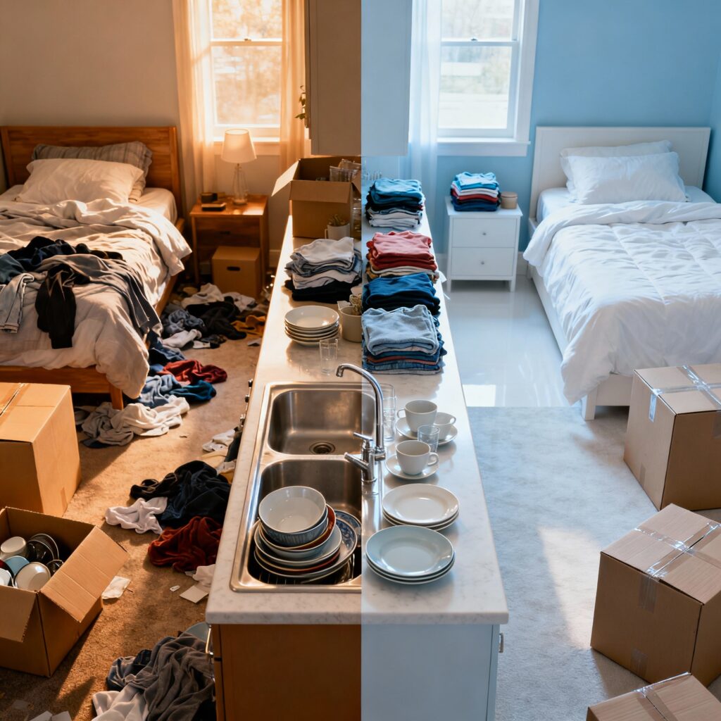 تنظيف عميق للمنازل قبل وبعد الانتقال – راحة ونظافة كاملة