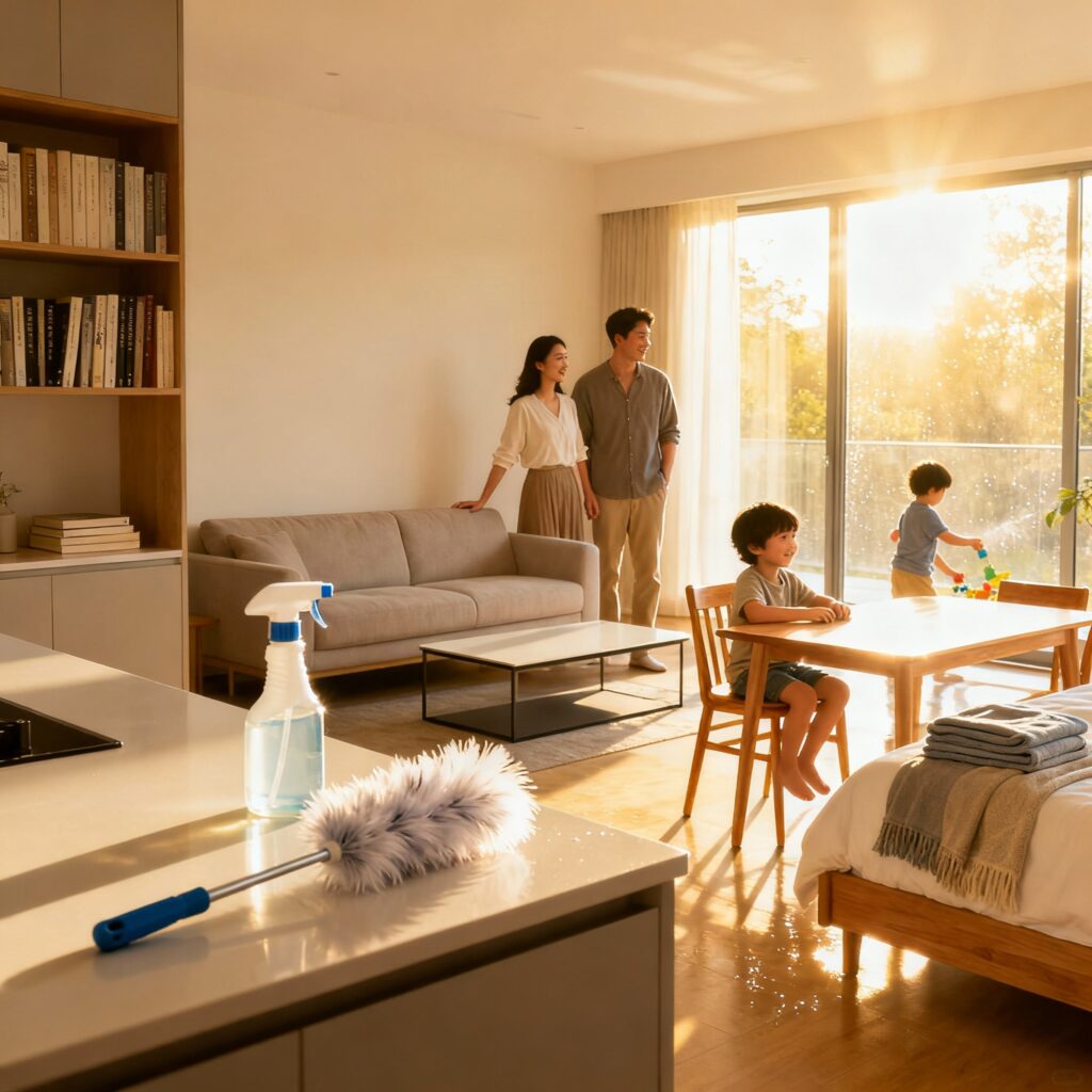 خدمات التنظيف المنزلي الشامل أسبوعياً وشهرياً راحة ونظافة مثالية