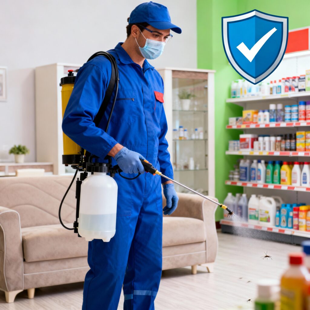 خدمات رش المبيدات للمنازل والمحلات التجارية بضمان