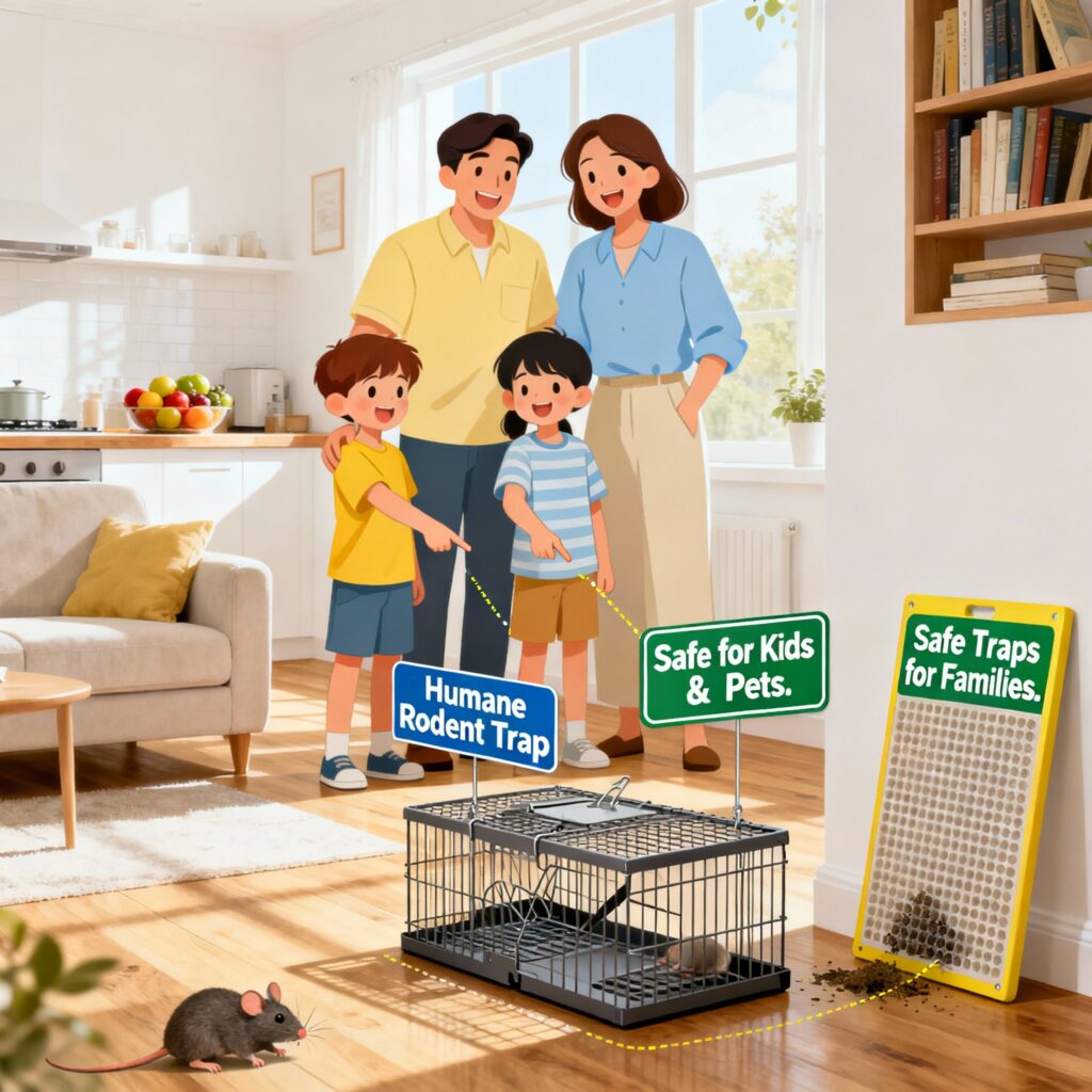 مكافحة الفئران والقوارض بطرق آمنة للعائلة مع ضمان كامل