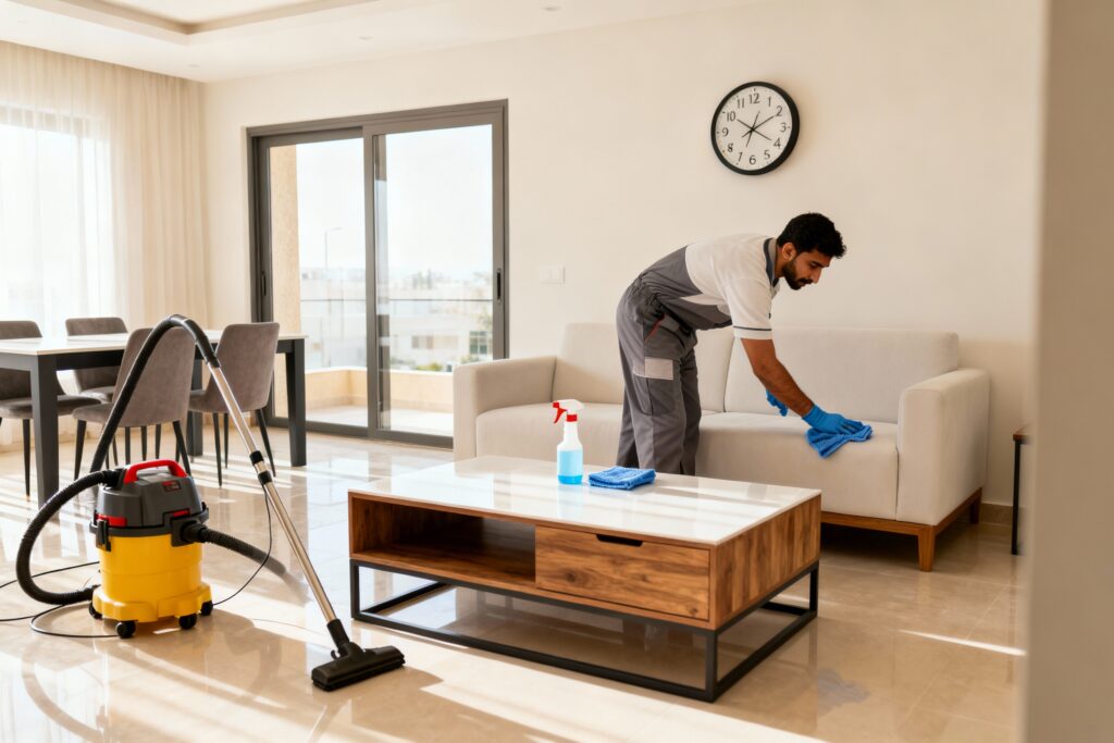 افضل شركة تنظيف الشقق المفروشة بالساعة بالرياض