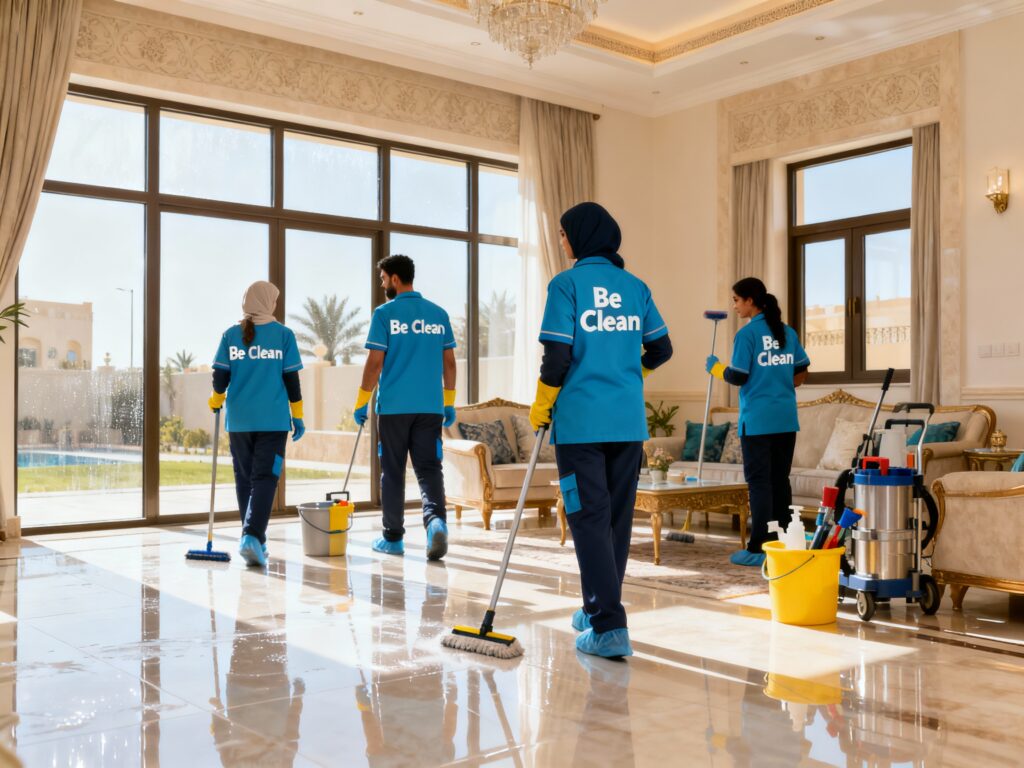 شركة تنظيف فلل بالخبر – خدمات احترافية 100% من بي كلين