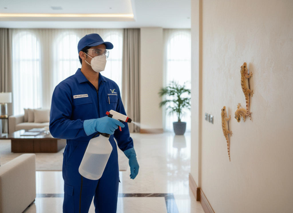 شركة مكافحة الوزغ بالرياض حلول سريعة ومضمونة