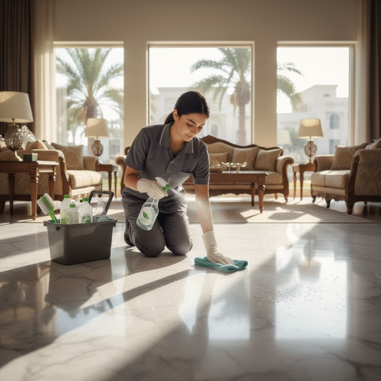 تنظيف منازل شمال الرياض بمنتجات آمنة| حلى وتلميع رخام مع بي كلين